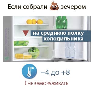 Combien de stocker les matières fécales dans le réfrigérateur