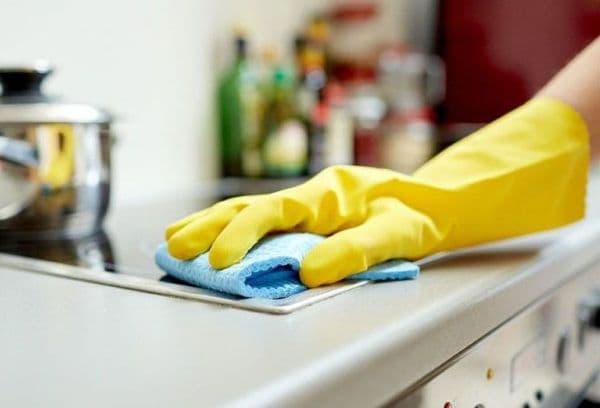 Nettoyage des gants en caoutchouc