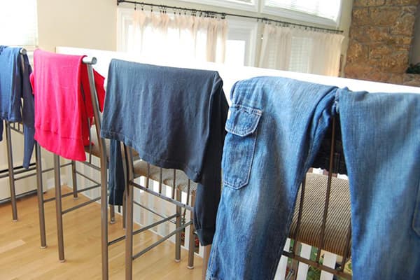 Сушене на дрехи у дома